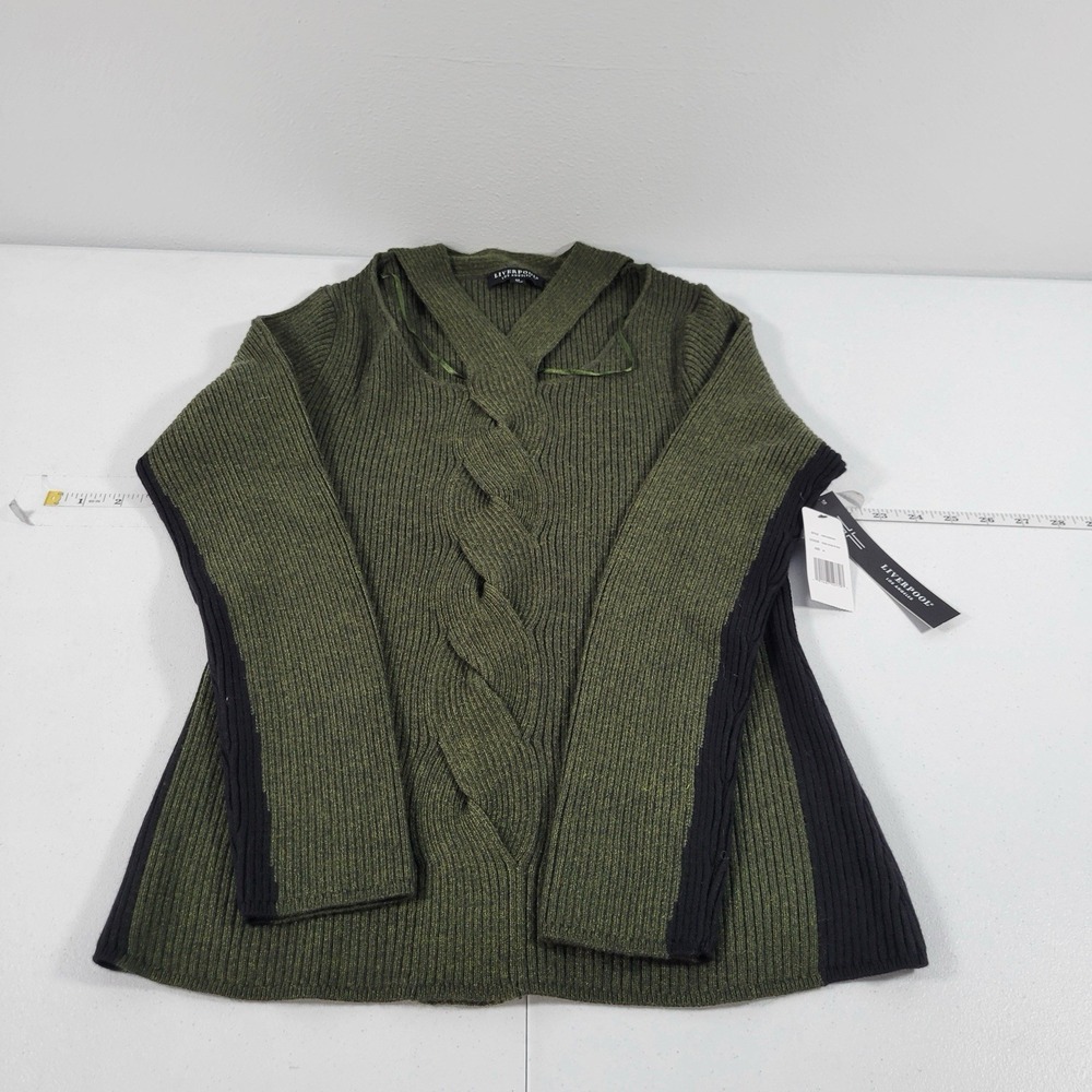 NWT Liverpool Los Angeles Women's Sweater Size M Khaki Green